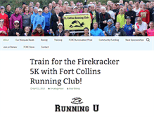 Tablet Screenshot of fortcollinsrunningclub.org